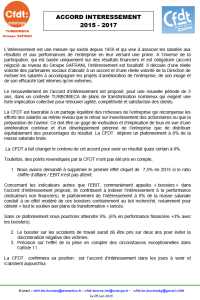 Déclaration CFDT au CCE du 09-06-2015